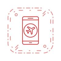 Airplane Mobile Application Vector Icon