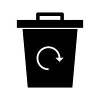Reciclaje de basura Vector icono
