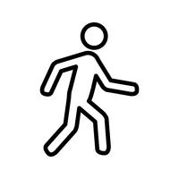 Vector Walking Icon