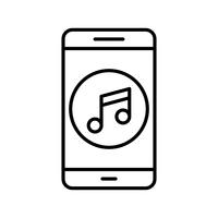Music Mobile Application Vector Icon