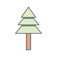 Icono de Vector de árbol de pino