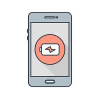 Charging Mobile Application Vector Icon