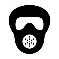 Gas mask Vector Icon