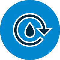 Icono de Vector de reciclaje de agua