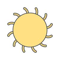 Icono de vector de sol