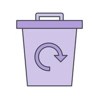 Garbage Recycle Vector Icon