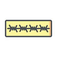 barbed wire Vector Icon