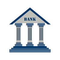 Icono de vector de banco