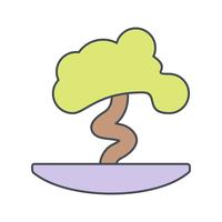 Bonsai Vector icono