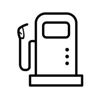 Icono de Vector de la estación de combustible