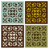 ornate tiles vector