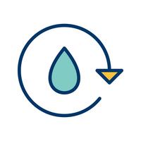 Water Recycle Vector Icon