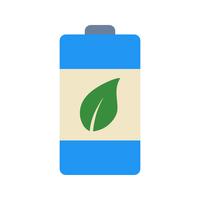 Eco Battery Vector Icon