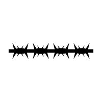 barbed wire Vector Icon