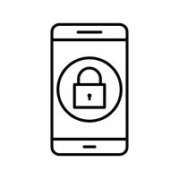 Lock Mobile Application Vector Icon