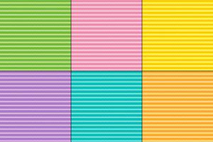 Easter zig zag stripe patterns vector