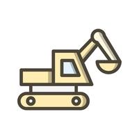 Excavator Vector Icon