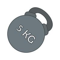 icono de vector kettlebell