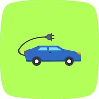 Electric Car Vector Icon