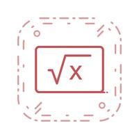 Icono de fórmula vectorial vector