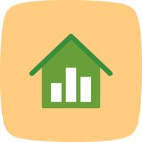 Real Estate Stats Vector Icon