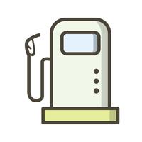 Icono de Vector de la estación de combustible