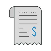 Vector Receipt Icon