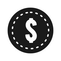 Vector Dollars Coin Icon