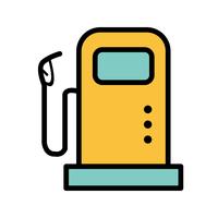 Icono de Vector de la estación de combustible