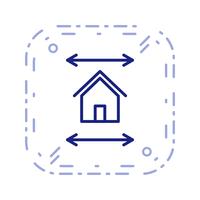 Real Estate Blueprint Vector Icon