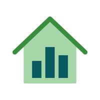 Real Estate Stats Vector Icon
