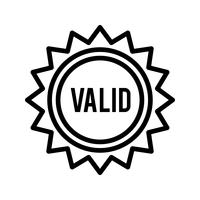 Vector Valid Stamp Icon