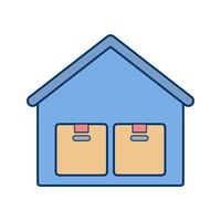 Storage Warehouse Vector Icon