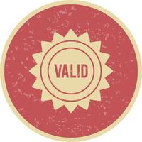 Vector Valid Stamp Icon