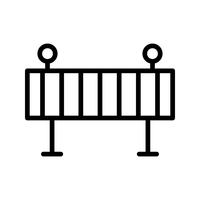 Icono de vector de barrera