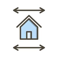 Icono de Vector de planos de bienes raíces