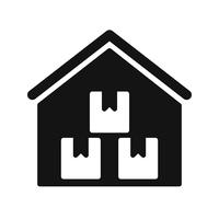 Storage Warehouse Vector Icon