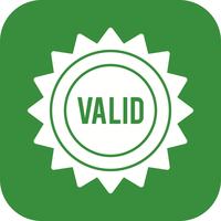 Vector Valid Stamp Icon