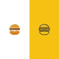 Logotipo de la casa de hamburguesas clásica americana vector