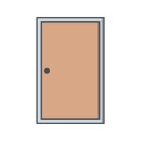 Icono de vector de puerta