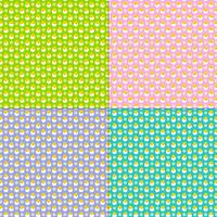 Huevo de Pascua para incubar con patrones de margaritas. vector