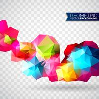 Vector geometric triangles background. Abstract polygonal design.