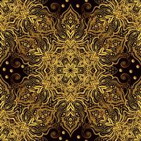 Seamless oriental ornament in the style of baroque. vector