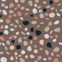 Terrazzo seamless pattern. Imitation of a Venetian stone floor vector