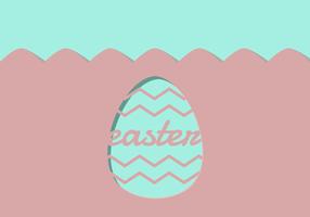 Easter Greeting Card Paper Cutout vector