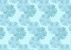 Fondo azul de la flor vector