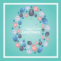 Vector Easter Greeting Card Design