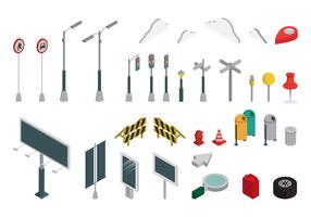 Isometric Industrial Buildings Set And Asset