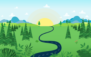 Vector paisaje ilustración