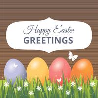 Vector Easter Greeting Card Design